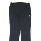 Mens Polyester Blend Navy Blue Regular Fit Trousers W32 L32 Zip Closure