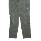ENGELBERT STRAUSS Boys Cotton Blend Slim Cargo Trousers Green W25 L28 Practical