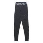 NIKE Womens Black Slim Tapered Leggings XS W21 L27 Nike Pro Fitness Activewear