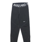 NIKE Womens Black Slim Tapered Leggings XS W21 L27 Nike Pro Fitness Activewear