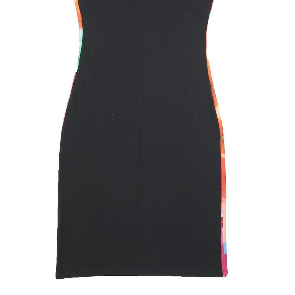 DESIGUAL Womens Multicolour Abstract Print Sleeveless Shift Dress Polyester XS