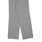 FINAL STAGE Womens Grey Regular Fit Straight Trousers W24 L30 Smart Casual