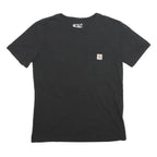 CARHARTT Womens Black Pocket T-Shirt S Short Sleeve Crew Neck Cotton Casual