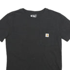 CARHARTT Womens Black Pocket T-Shirt S Short Sleeve Crew Neck Cotton Casual