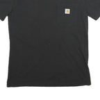 CARHARTT Womens Black Pocket T-Shirt S Short Sleeve Crew Neck Cotton Casual