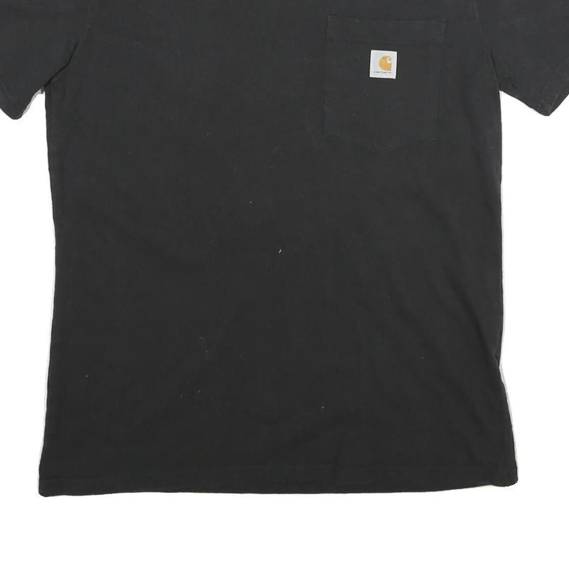 CARHARTT Womens Black Pocket T-Shirt S Short Sleeve Crew Neck Cotton Casual
