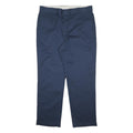 DICKIES Mens Navy Blue Regular Fit Straight Leg Trousers W40 L32 Cotton Blend