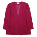 PENDLETON Womens Red Wool Button Jacket L Plain Elegant Classic Outerwear