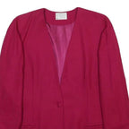 PENDLETON Womens Red Wool Button Jacket L Plain Elegant Classic Outerwear