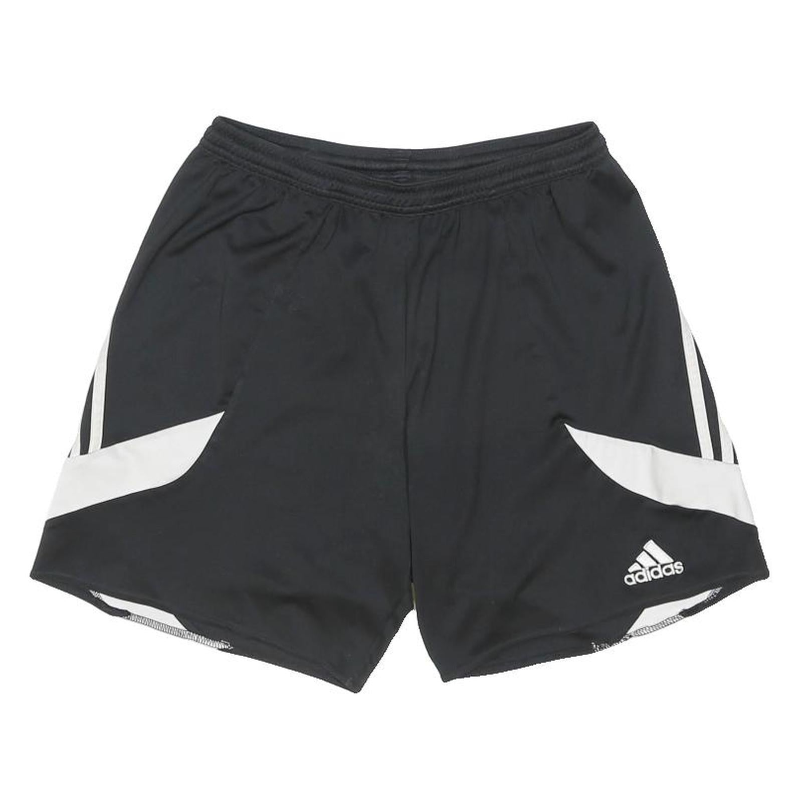 ADIDAS Mens Shorts Black & White Sports Athletic M W26 Polyester Blend