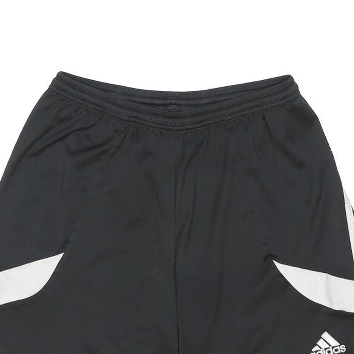 ADIDAS Mens Shorts Black & White Sports Athletic M W26 Polyester Blend