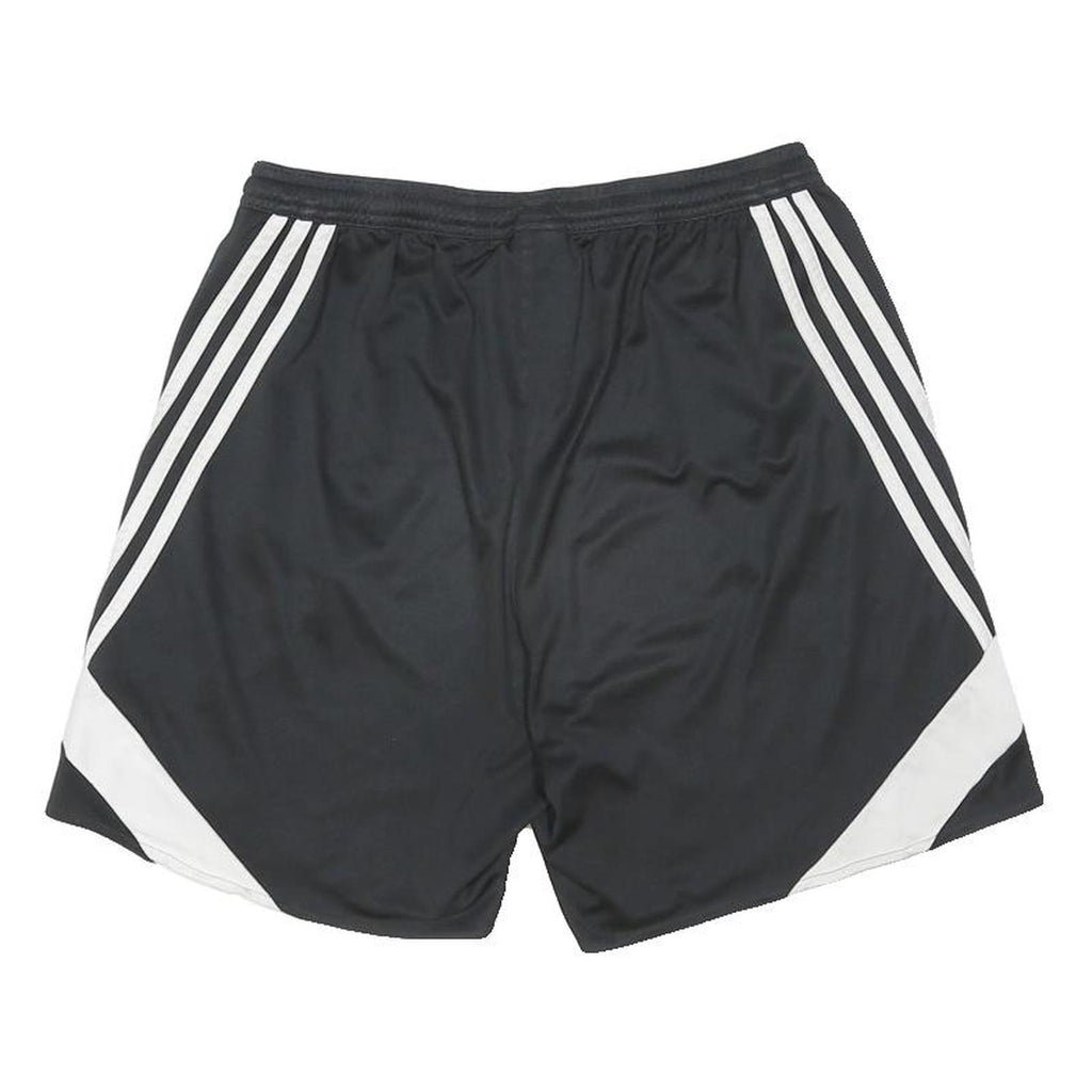ADIDAS Mens Shorts Black & White Sports Athletic M W26 Polyester Blend