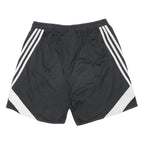 ADIDAS Mens Shorts Black & White Sports Athletic M W26 Polyester Blend