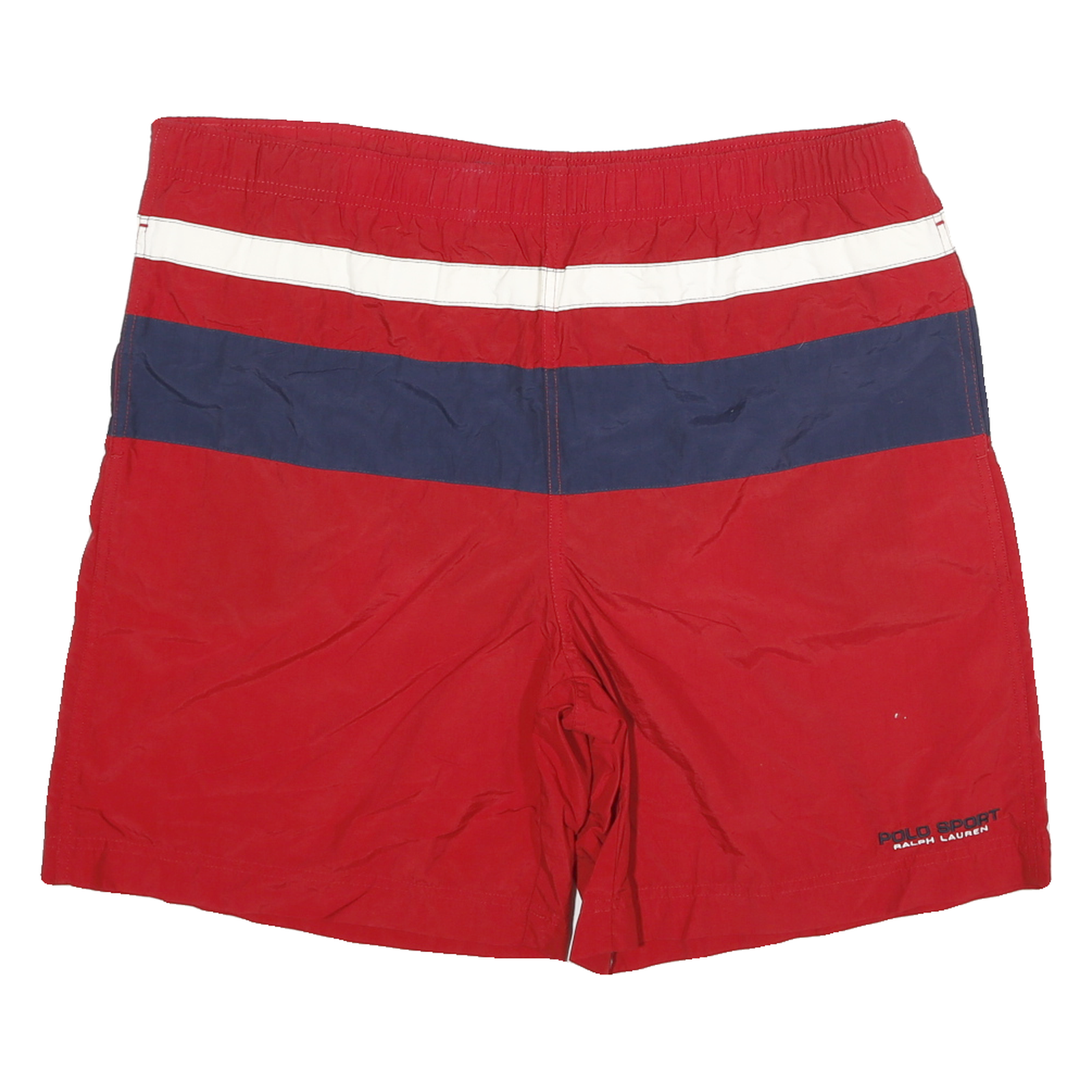 POLO SPORT RALPH LAUREN Mens Red & Navy Sports Casual Shorts M W36 Swimwear
