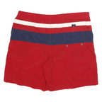 POLO SPORT RALPH LAUREN Mens Red & Navy Sports Casual Shorts M W36 Swimwear
