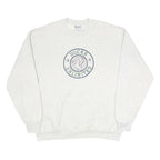 MARATHON Mens Grey Ducks Unlimited Crew Neck L Cotton Blend Logo Sweatshirt