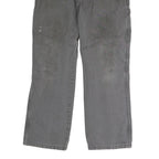 DICKIES Mens Cotton Grey Regular Straight Trousers W32 L29 Workwear Durable