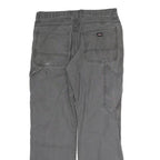DICKIES Mens Cotton Grey Regular Straight Trousers W32 L29 Workwear Durable