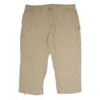 CARHARTT Mens Cotton Beige Loose Straight Trousers W46 L30 Workwear Cargo Casual