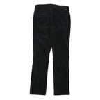 LAUREN RALPH LAUREN Womens Cotton Blend Black Regular Straight Trousers W32 L30
