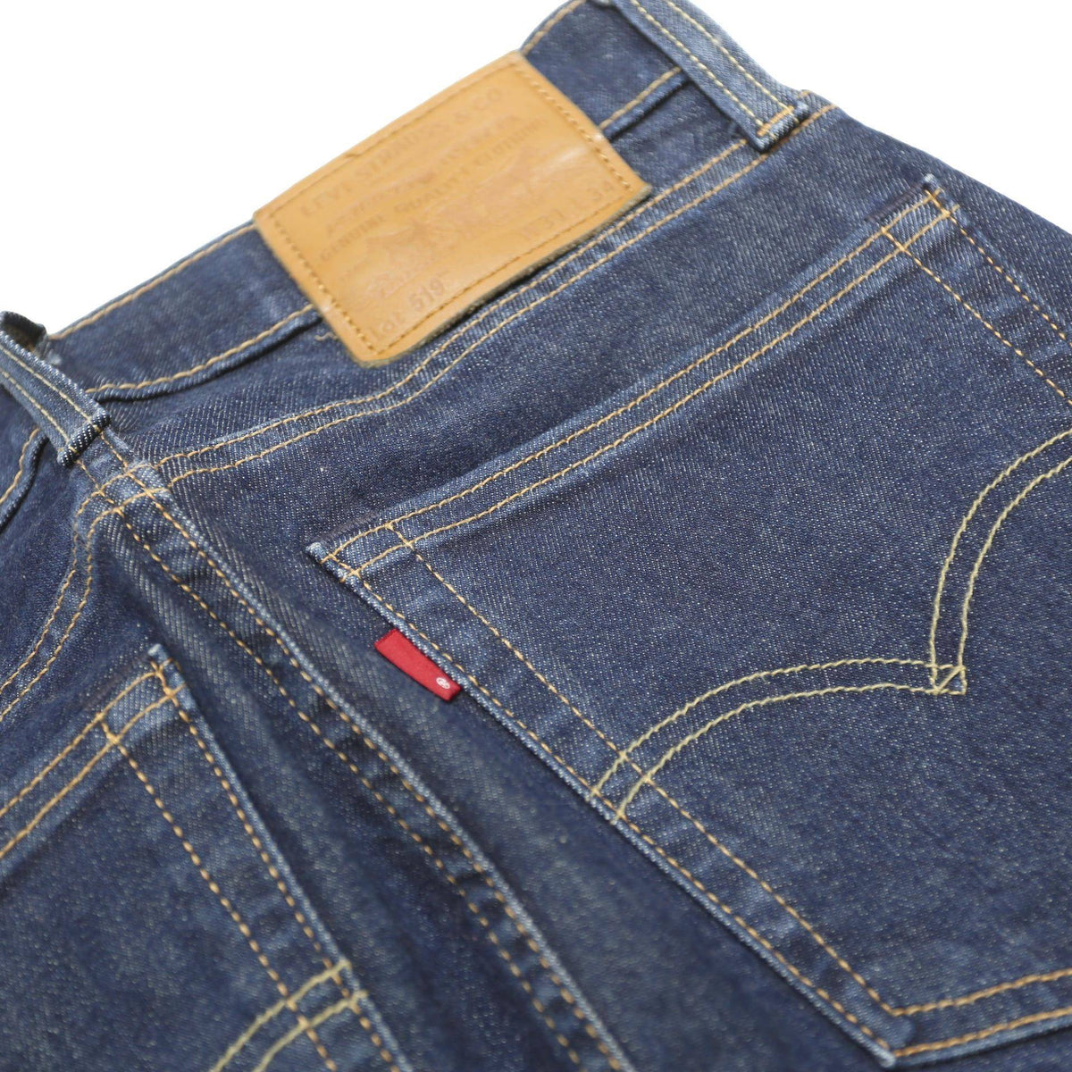 LEVI'S 519 Mens Slim Jeans Blue Denim W28 L31 Classic Fit Zip Closure Genuine