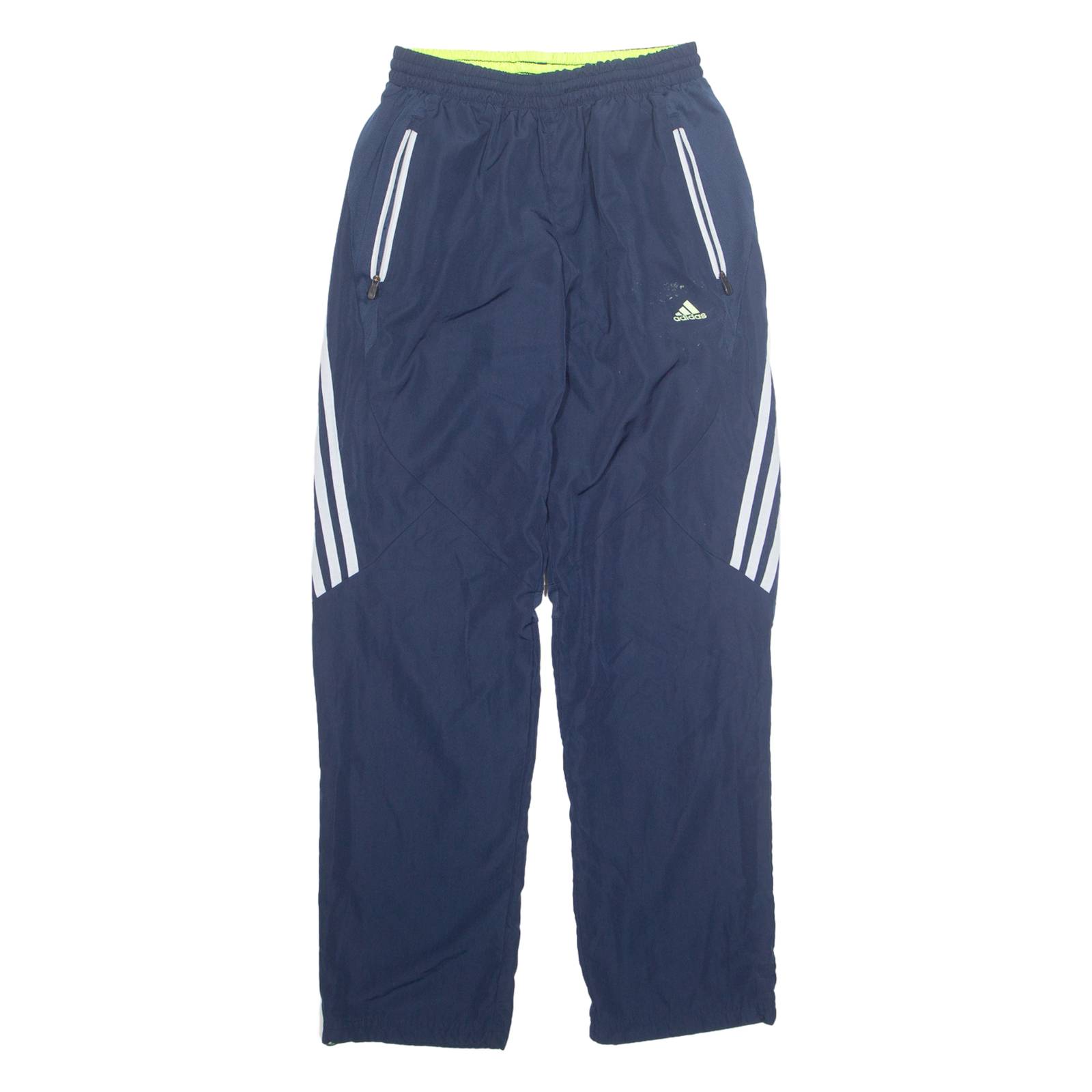 ADIDAS Mens Track Pants Blue Straight S W23 L31