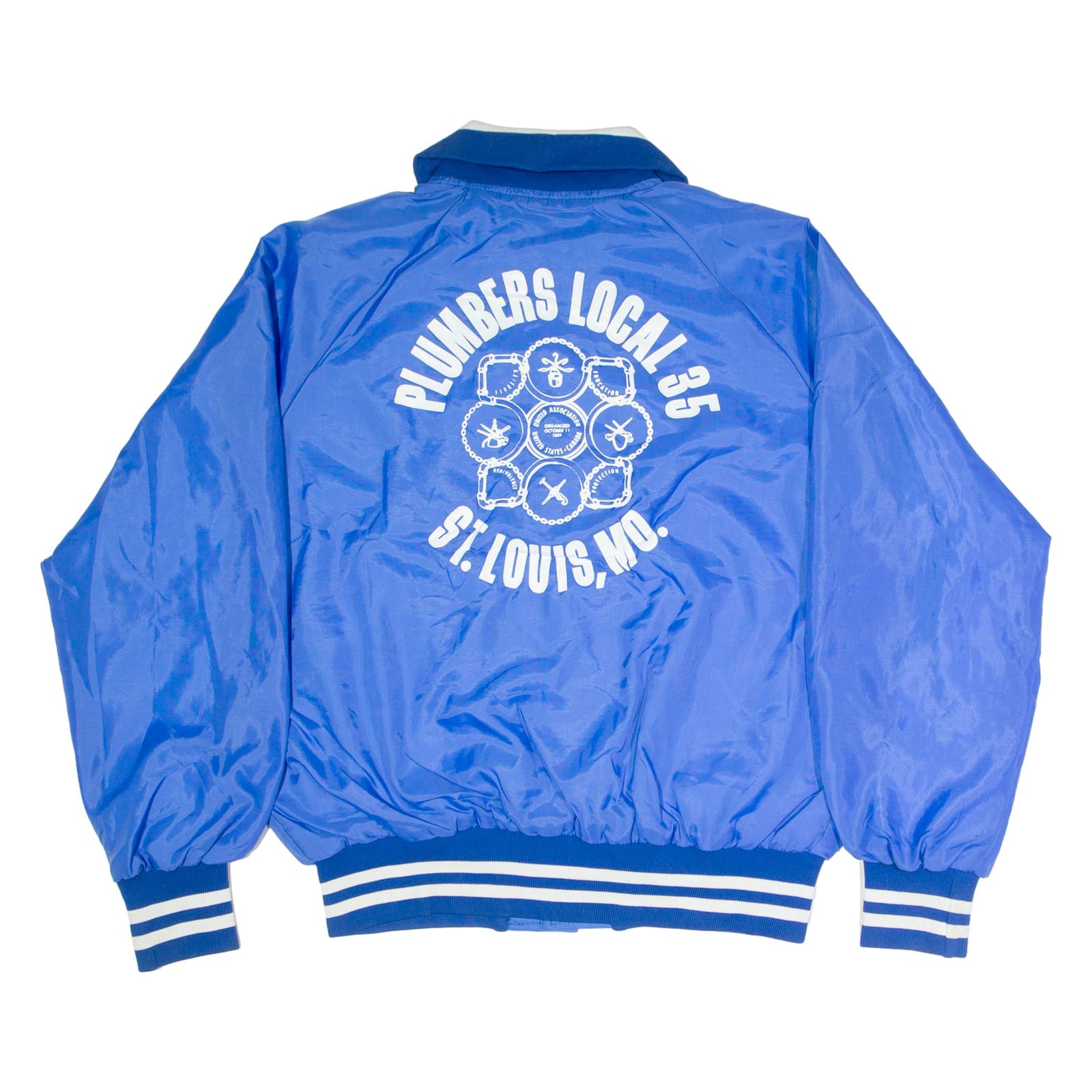 GEM SPORTSWEAR Mens Varsity Jacket Blue USA XL