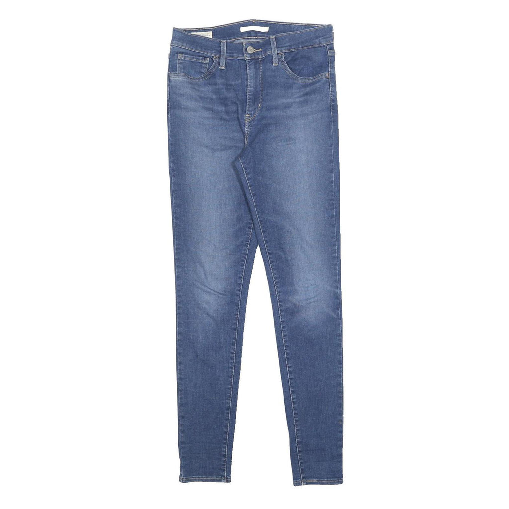 LEVI'S 720 Big E Womens Jeans Blue Slim Skinny Denim Rinse W28 L30 Stretch