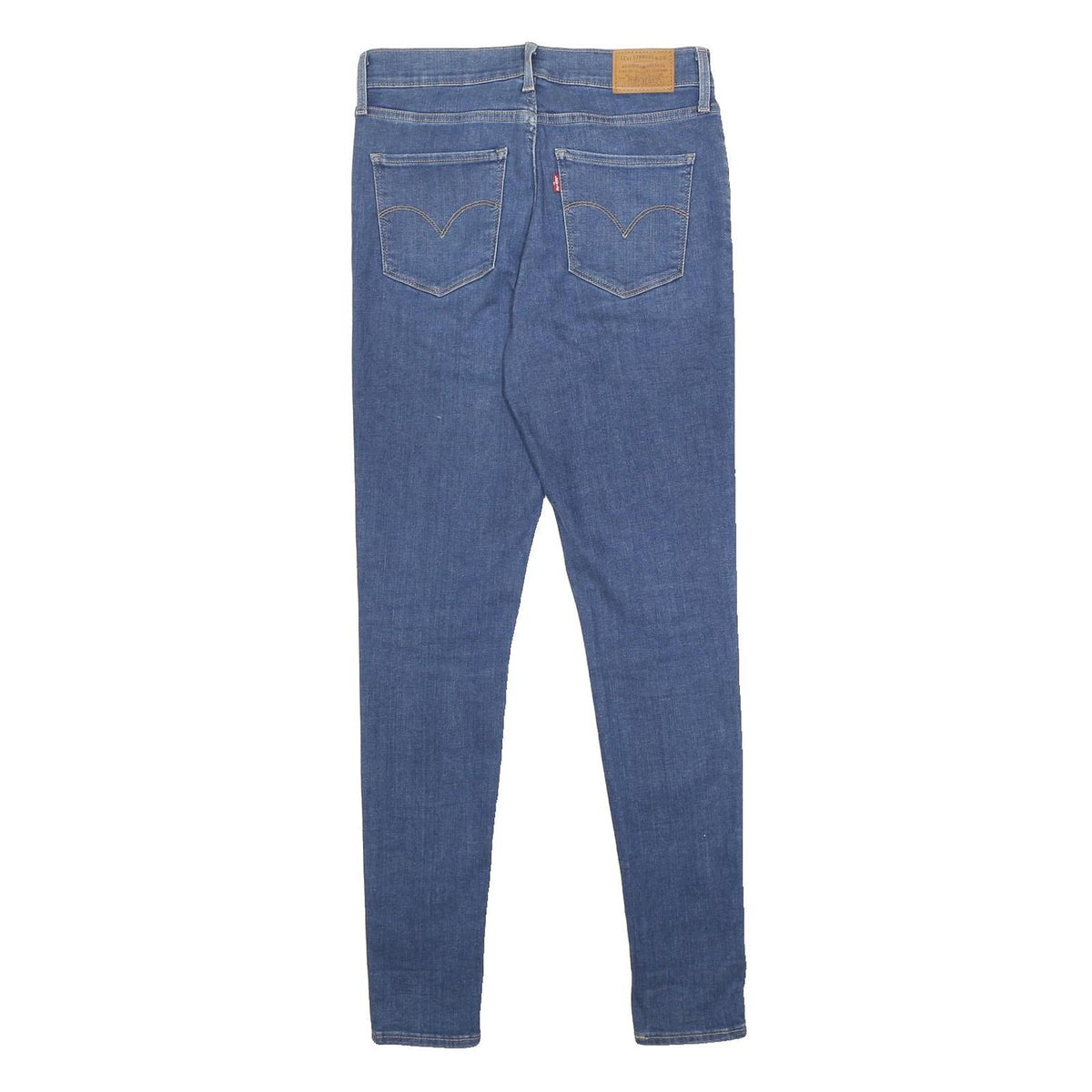 LEVI'S 720 Big E Womens Jeans Blue Slim Skinny Denim Rinse W28 L30 Stretch