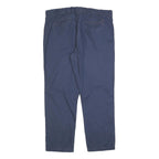 TOMMY HILFIGER Mens Cotton Blend Blue Regular Fit Straight Trousers W36 L30
