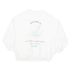 LEVI'S Mens White L Northern Lights Viewing Graphic Crew Neck Sweatshirt Cotton