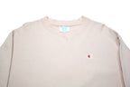 CHAMPION REVERSE WEAVE Mens Cream Sweatshirt M Cotton Blend Classic Logo Crew