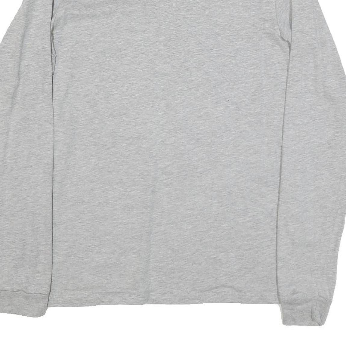 ADIDAS Mens Grey TaxSlayer Gator Bowl Graphic Long Sleeve Crew Neck T-Shirt M