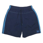 ADIDAS Mens Navy Blue Casual Nylon Shorts L W30 Lightweight Sportswear