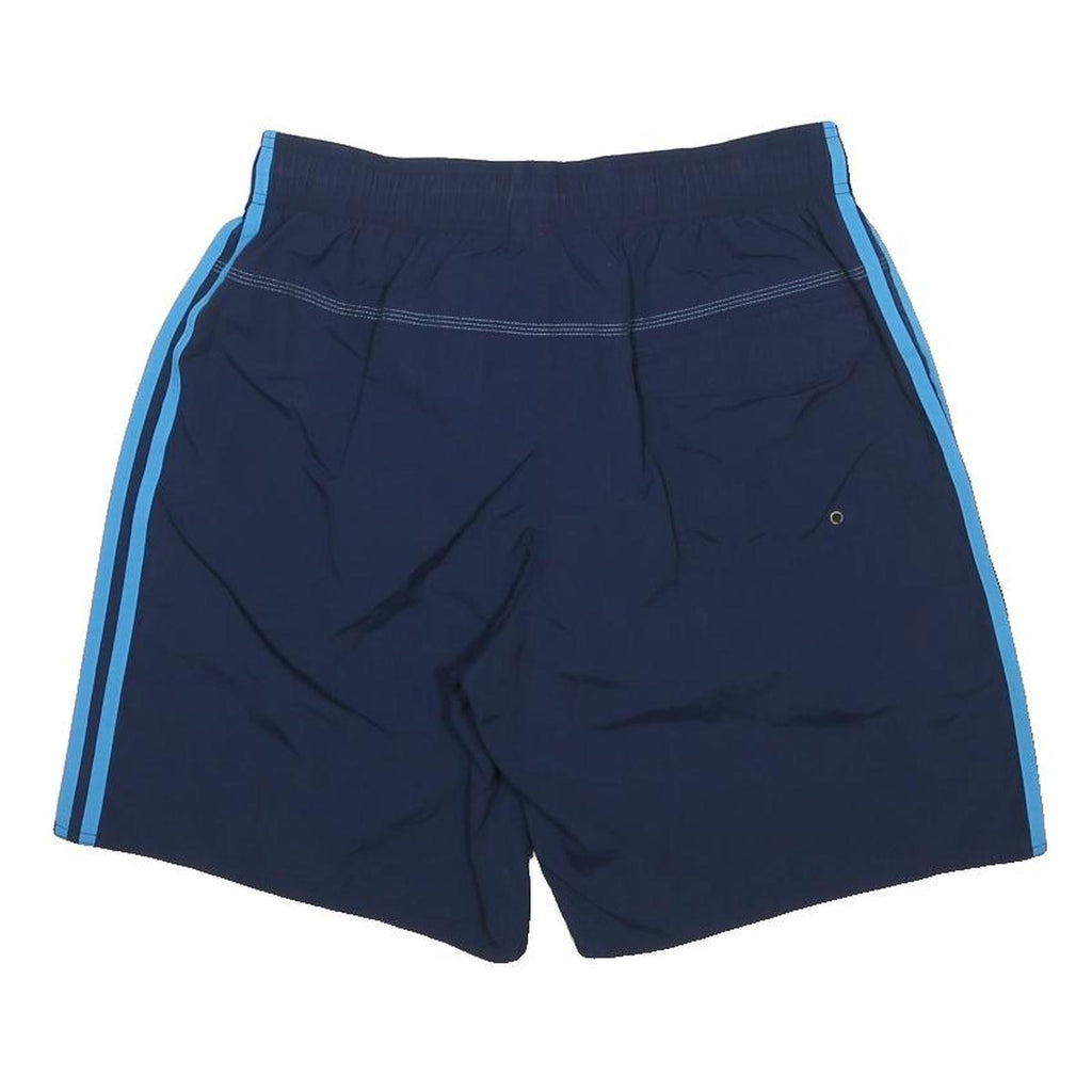 ADIDAS Mens Navy Blue Casual Nylon Shorts L W30 Lightweight Sportswear