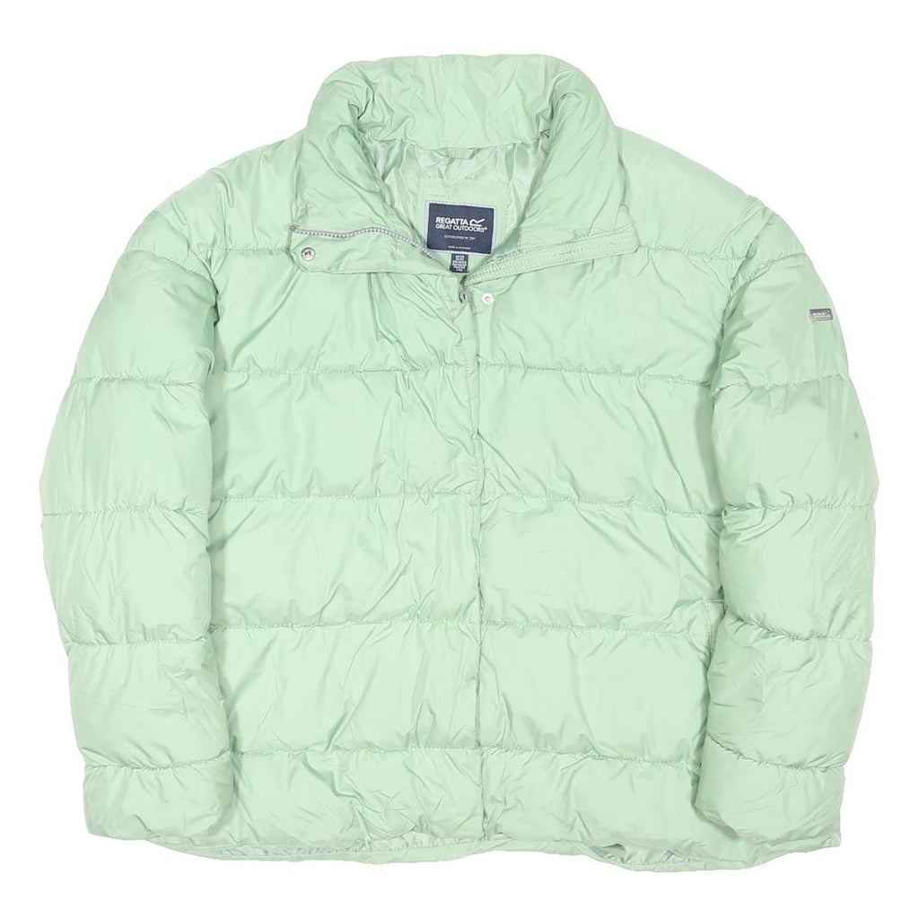 REGETTA Womens Green Jacket UK 20 Polyester Blend Puffer Zip Up Casual
