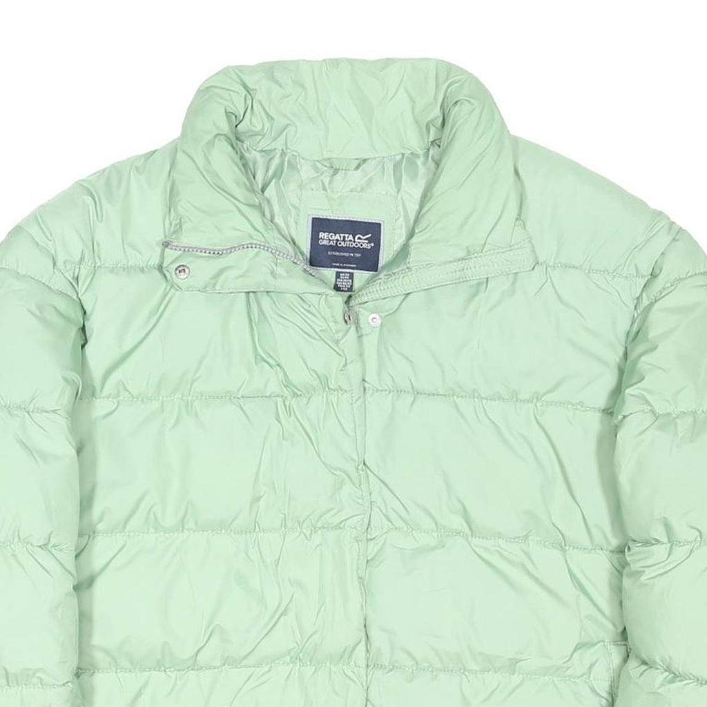 REGETTA Womens Green Jacket UK 20 Polyester Blend Puffer Zip Up Casual