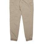 CLOCKHOUSE Mens Slim Beige Cargo Drawstring Trousers W30 L29 Cotton Blend