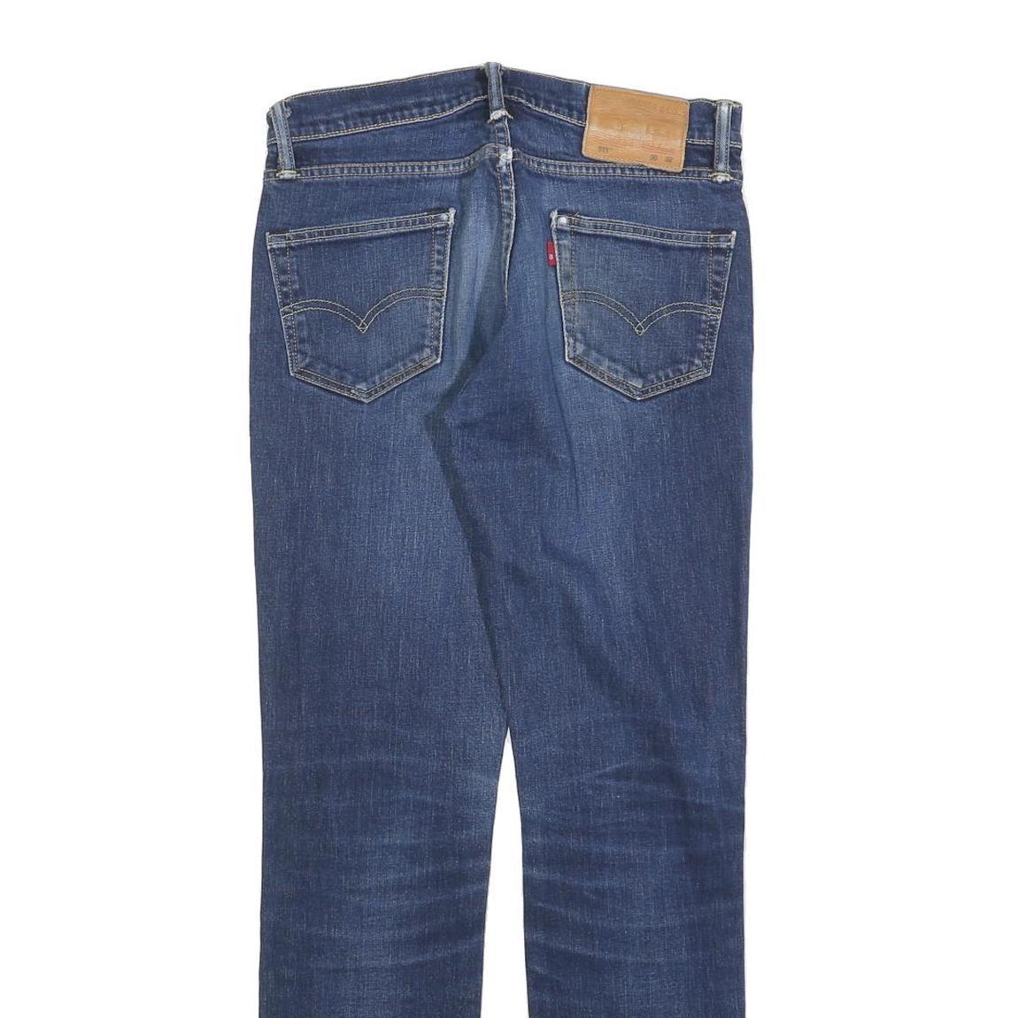 LEVI'S 511 Slim Mens Blue Denim Jeans Slim Straight Cotton Blend Zip W30 L32