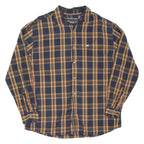 NAUTICA Mens Shirt Blue Check Long Sleeve L