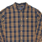 NAUTICA Mens Shirt Blue Check Long Sleeve L
