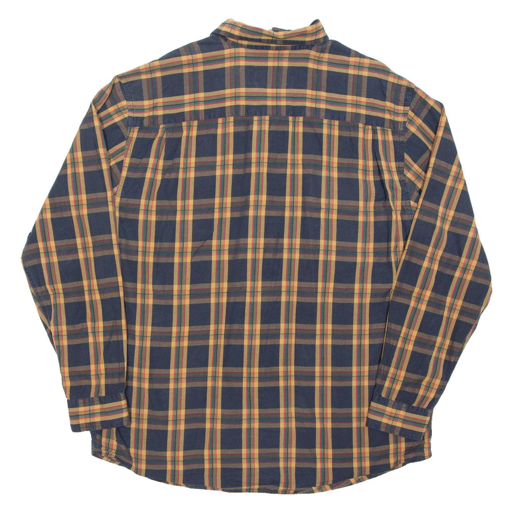 NAUTICA Mens Shirt Blue Check Long Sleeve L