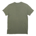 ADIDAS Womens Green T-Shirt UK 4 Short Sleeve Crew Neck Cotton Blend Logo Print