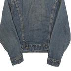 LEVI'S Womens Blue Denim Button Jacket S Cotton Classic Fit Long Sleeve