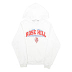 RUSSELL ATHLETIC Mens White Rose Hill Royals Pullover Hoodie S Printed Cotton