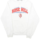 RUSSELL ATHLETIC Mens White Rose Hill Royals Pullover Hoodie S Printed Cotton
