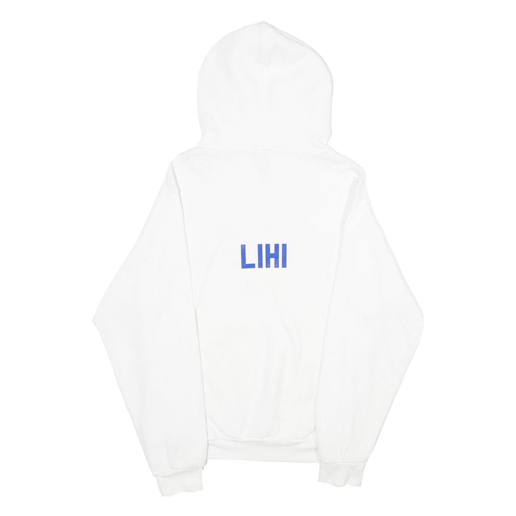 RUSSELL ATHLETIC Mens White Rose Hill Royals Pullover Hoodie S Printed Cotton