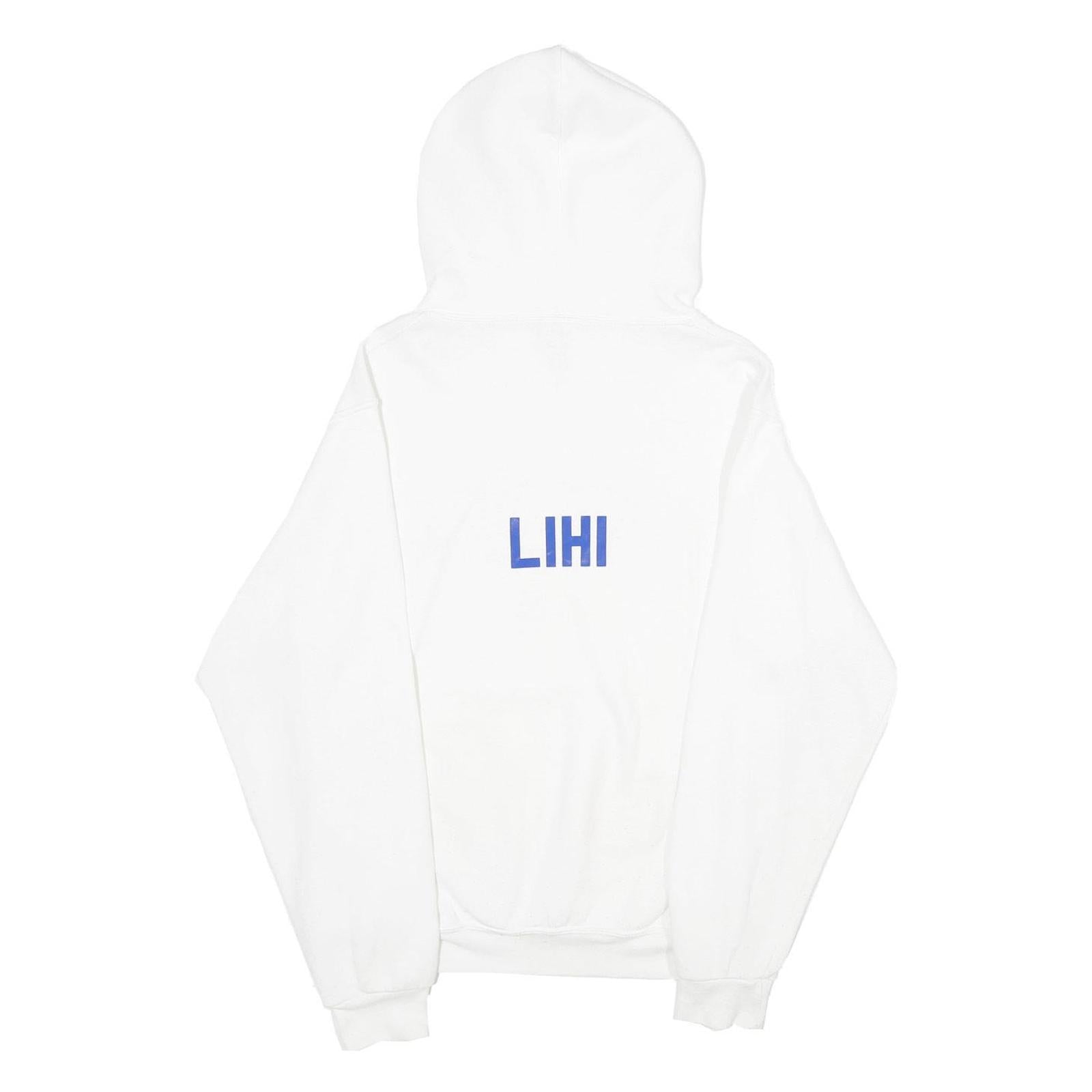 RUSSELL ATHLETIC Mens White Rose Hill Royals Pullover Hoodie S Printed Cotton