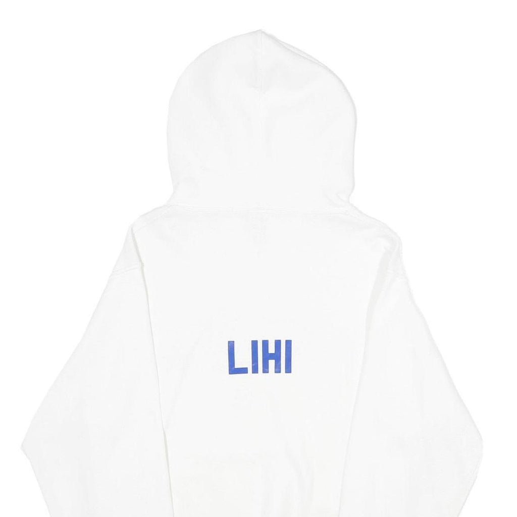 RUSSELL ATHLETIC Mens White Rose Hill Royals Pullover Hoodie S Printed Cotton