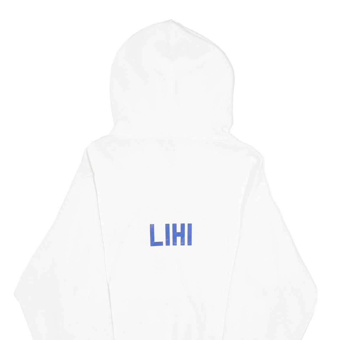 RUSSELL ATHLETIC Mens White Rose Hill Royals Pullover Hoodie S Printed Cotton